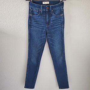 Madewell insuluxe denim high rise skinny jeans